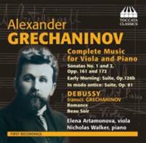 Grechaninov - Works For Viola & Piano ryhmässä CD @ Bengans Skivbutik AB (1022248)