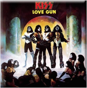 Kiss - Kiss - Fridge Magnet: Love Gun Album ryhmässä Minishops / Kiss @ Bengans Skivbutik AB (1129633)