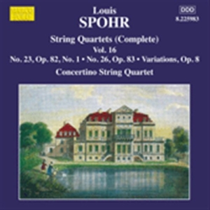 Spohr - String Quartets Vol 16 ryhmässä ME SUOSITTELEMME / Joululahjavinkki: CD @ Bengans Skivbutik AB (1271359)