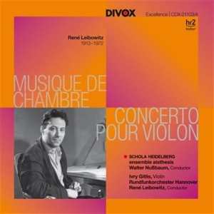 Leibowitz Rene - Chamber Music, Violin Cto ryhmässä CD @ Bengans Skivbutik AB (1271395)