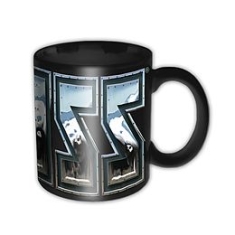 Kiss - Kiss Chrome Logo Black Boxed Mug (German ryhmässä -Start Merch @ Bengans Skivbutik AB (1533676)