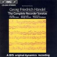 Handel George Frideric - Complete Recorder Sonatas ryhmässä ME SUOSITTELEMME / Joululahjavinkki: CD @ Bengans Skivbutik AB (2006410)