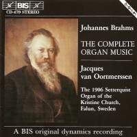 Brahms Johannes - Complete Organ Music ryhmässä ME SUOSITTELEMME / Joululahjavinkki: CD @ Bengans Skivbutik AB (2006648)