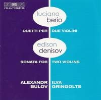 Berio/Denisov - Works For 2 Violins ryhmässä ME SUOSITTELEMME / Joululahjavinkki: CD @ Bengans Skivbutik AB (2006694)