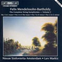 Mendelssohn Felix - Complete String Symphony Vol 2 ryhmässä ME SUOSITTELEMME / Joululahjavinkki: CD @ Bengans Skivbutik AB (2006886)