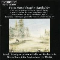 Mendelssohn Felix - Violin/Piano Conc Rondo ryhmässä CD @ Bengans Skivbutik AB (2006902)