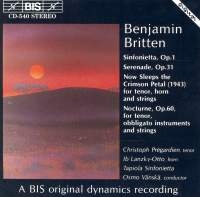 Britten Benjamin - Sinfonietta Op.1 ryhmässä ME SUOSITTELEMME / Joululahjavinkki: CD @ Bengans Skivbutik AB (2006932)