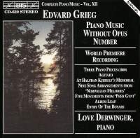 Grieg Edvard - Piano Music Without Op ryhmässä ME SUOSITTELEMME / Joululahjavinkki: CD @ Bengans Skivbutik AB (2007215)