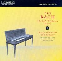 Bach Carl Philipp Emanuel - Solo Keyb Music Vol 3 ryhmässä CD @ Bengans Skivbutik AB (2007316)