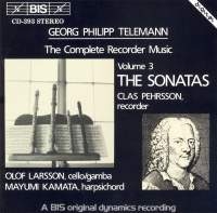 Telemann Georg Philipp - Complete Recorder Music Vol3 ryhmässä ME SUOSITTELEMME / Joululahjavinkki: CD @ Bengans Skivbutik AB (2007396)