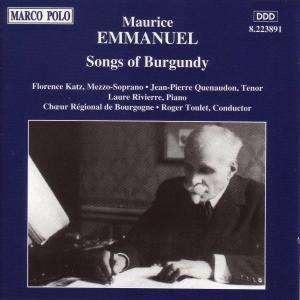 Emmanuel Maurice - Songs Of Burgundy ryhmässä CD @ Bengans Skivbutik AB (2008165)