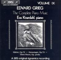 Grieg Edvard - Complete Piano Music Vol 9 ryhmässä ME SUOSITTELEMME / Joululahjavinkki: CD @ Bengans Skivbutik AB (2009125)