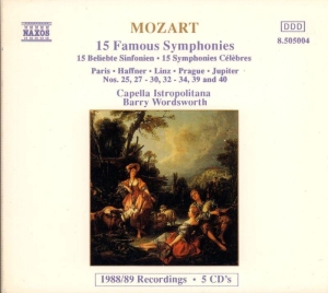 Mozart Wolfgang Amadeus - 15 Famous Symphonies ryhmässä ME SUOSITTELEMME / Joululahjavinkki: CD @ Bengans Skivbutik AB (2009396)