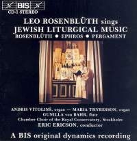 Rosenbluth Leo - Jewish Liturgical Music ryhmässä ME SUOSITTELEMME / Joululahjavinkki: CD @ Bengans Skivbutik AB (2010164)