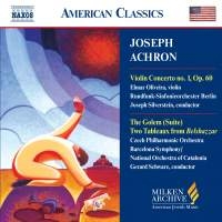 Achron Joseph - Violin Conserto No 1 ryhmässä CD @ Bengans Skivbutik AB (2010310)