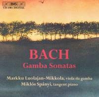 Bach Johann Sebastian - Viola Da Gamba Sonatas ryhmässä ME SUOSITTELEMME / Joululahjavinkki: CD @ Bengans Skivbutik AB (2010678)