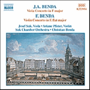 Benda J/Benda F - Viola & Violin Concertos ryhmässä ME SUOSITTELEMME / Joululahjavinkki: CD @ Bengans Skivbutik AB (2010885)