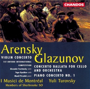 Arensky / Glazunov - Concertos ryhmässä CD @ Bengans Skivbutik AB (2013145)