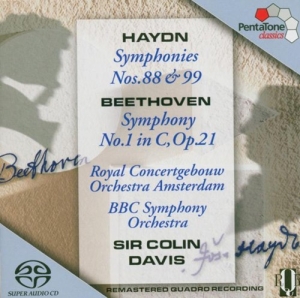 Haydn/Beethoven - Symphonies Nos 88 & 99 Symphony No ryhmässä Musiikki / SACD / Klassiskt @ Bengans Skivbutik AB (2036388)