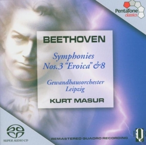 Beethoven - Sinfonien 3 & 8 ryhmässä Musiikki / SACD / Övrigt @ Bengans Skivbutik AB (2036405)