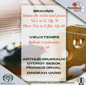 Brahms/Vieuxtemps - Sonate Für Violine Und Klavier ryhmässä Musiikki / SACD / Övrigt @ Bengans Skivbutik AB (2036413)