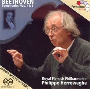 Beethoven - Sinfonien 1+3 ryhmässä Musiikki / SACD / Övrigt @ Bengans Skivbutik AB (2036510)