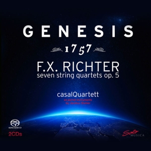 Richter - Genesis 1757 - Seven String Quartet ryhmässä Musiikki / SACD / Klassiskt @ Bengans Skivbutik AB (2036825)