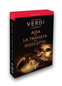 Verdi - Aida/Traviata/Rigoletto ryhmässä DVD & BLU-RAY @ Bengans Skivbutik AB (2037216)