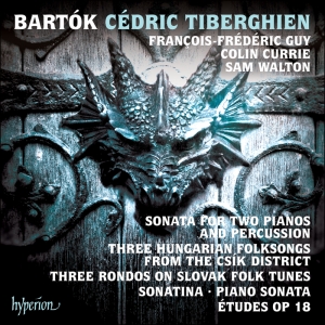 Cedric Tiberghien - Sonata For Two Pianos And Percussio ryhmässä CD @ Bengans Skivbutik AB (2301404)