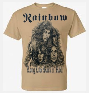 Rainbow - Rainbow T-Shirt Long Live Rock 'n' Roll ryhmässä Minishops / Dio @ Bengans Skivbutik AB (2452351)