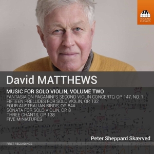 Matthews David - Music For Solo Violin, Vol. 2 ryhmässä CD @ Bengans Skivbutik AB (2482678)