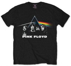 Pink Floyd DSOTM Band & Prism Black Mens T Shirt S - T-shirt S ryhmässä Minishops / Pink Floyd @ Bengans Skivbutik AB (2628289)