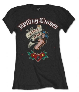 R: Rolling Stones Miss You Black Ladies T Shirt: M -  T-shirt M (M) ryhmässä Minishops / Rolling Stones @ Bengans Skivbutik AB (2628362)