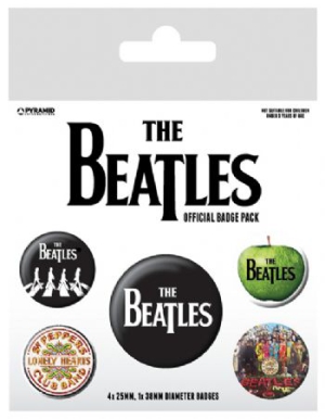 The Beatles - The Beatles (White) Badge Pack Pin ryhmässä Minishops / Beatles @ Bengans Skivbutik AB (2988072)