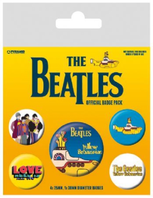 The Beatles - The Beatles (Yellow Submarine) Badge Pac ryhmässä Minishops / Beatles @ Bengans Skivbutik AB (2988074)