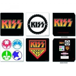 Kiss - 4 Piece Set In Presentation Box Coaster ryhmässä Minishops / Kiss @ Bengans Skivbutik AB (301530)