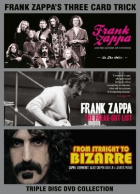 Zappa Frank - Three Card Trick (3 Dvd) Documentar ryhmässä Minishops / Frank Zappa @ Bengans Skivbutik AB (3045047)