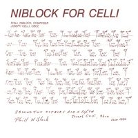 Niblock Phill - Niblock For Celli ryhmässä VINYYLI @ Bengans Skivbutik AB (3309760)