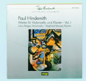 Hindemith Paul - Works For Cello And Piano, Vol. 1 ryhmässä ME SUOSITTELEMME / Joululahjavinkki: CD @ Bengans Skivbutik AB (3311250)