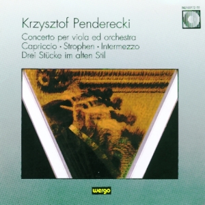 Penderecki Krzysztof - Concerto Per Viola Ed Orchestra Ca ryhmässä CD @ Bengans Skivbutik AB (3312470)