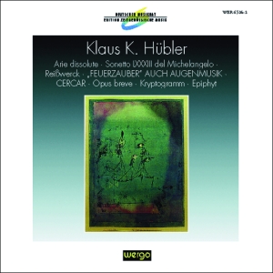 Hübler Klaus K. - Arie Dissolute Sonetto Lxxxiii Del ryhmässä CD @ Bengans Skivbutik AB (3329522)