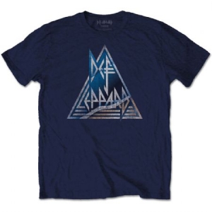 Def Leppard - Triangle Logo Uni Navy ryhmässä Minishops / Def Leppard @ Bengans Skivbutik AB (3351386r)