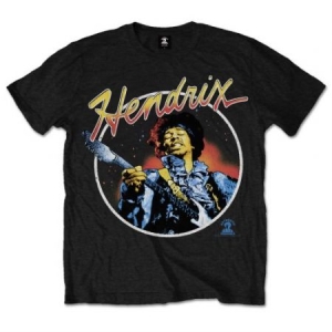 Jimi Hendrix Script Circle T-shirt M ryhmässä MERCH @ Bengans Skivbutik AB (3377720)