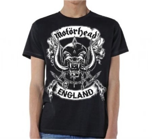 Motorhead - Motörhead Crossed Swords England Crest T-shirt S ryhmässä Minishops / Motörhead @ Bengans Skivbutik AB (3377767)