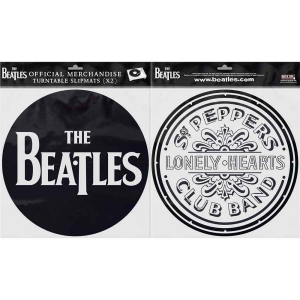 The Beatles - Drop T Logo & Sgt Pepper Drum Slipmat Pa ryhmässä Minishops / Beatles @ Bengans Skivbutik AB (3407111)