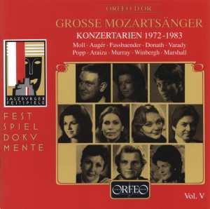 Mozart W A - Grosse Mozartsänger, Vol. 5 ryhmässä CD @ Bengans Skivbutik AB (3489936)