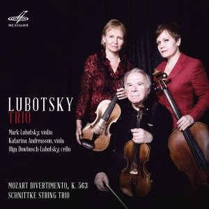 Mozart W A Schnittke Alfred - Lubotsky Trio. Mozart & Schnittke ryhmässä CD @ Bengans Skivbutik AB (3509809)