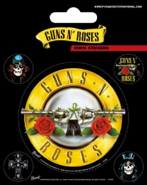 Guns N' Roses - Guns N' Roses (Bullet Logo) Stickers ryhmässä MERCH @ Bengans Skivbutik AB (3587720)