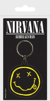 Nirvana - Nirvana (Smiley) Rubber Keychain ryhmässä Minishops / Nirvana @ Bengans Skivbutik AB (3587736)