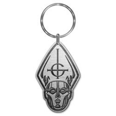 Ghost - Ghost Standard Keychain : Papa Head ryhmässä Minishops / Ghost @ Bengans Skivbutik AB (3590410)